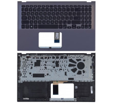 Клавиатура для ноутбука Asus X512 серая топ-панель