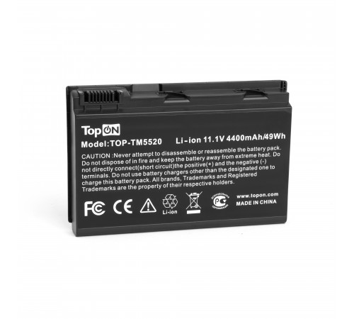 Аккумулятор для ноутбука Acer Extensa 5220, 5620, TravelMate 5530, 5720 Series. 11.1V 4400mAh 49Wh. PN: TM00742, GRAPE34.