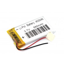 Аккумулятор Li-Pol (батарея) 4*30*48мм 2pin 3.7V/560mAh