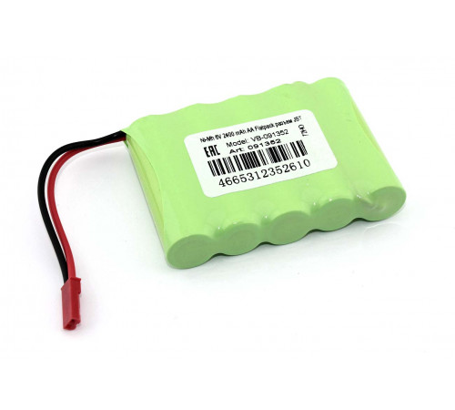 Аккумулятор Ni-Mh 6V 2400 mAh AA Flatpack разъем JST