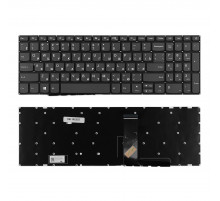 Клавиатура для ноутбука Lenovo IdeaPad 320-15ABR, 320-15AST Series. Плоский Enter. Серая, без рамки. PN: SN20N0459116.