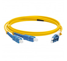 Патч-корд оптический TWT, дуплексный, LC/UPC-SC/UPC, SM OS2, 2.0 м