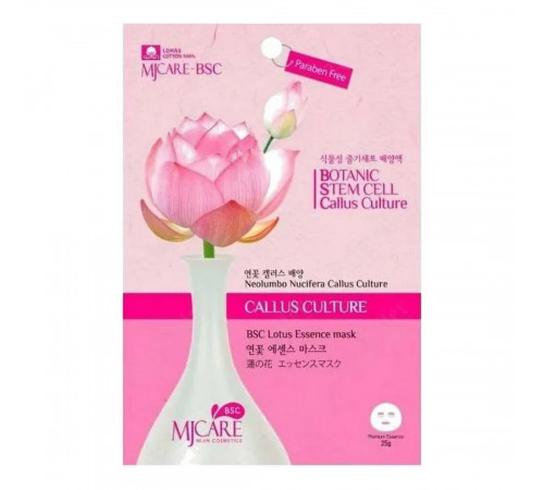 MIJIN Маска тканевая с экстрактом лотоса / MJ Care BSC Lotus Essence Mask, 25 г