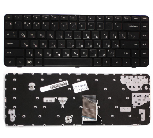 Клавиатура для ноутбука HP Pavilion DM4-2000, DM4-2015DX, DM4-2100 черная, с рамкой