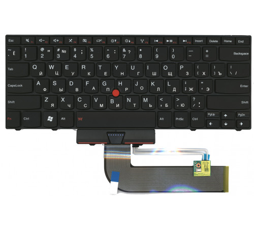 Клавиатура для ноутбука Lenovo IBM ThinkPad Edge 14 15 E40 E50 черная с подсветкой