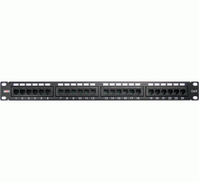 Патч-панель 19", 24 порта RJ-45, категория 6, UTP, 1U, MDX-PPR-UTP6-24