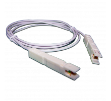 Патч-корд 110 тип - 110 тип, 1 пара, 2 м, серый, LANMASTER LAN-P1-P1-2m