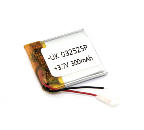 Аккумулятор Li-Pol (батарея) 3*25*25мм 2pin 3.7V/300mAh