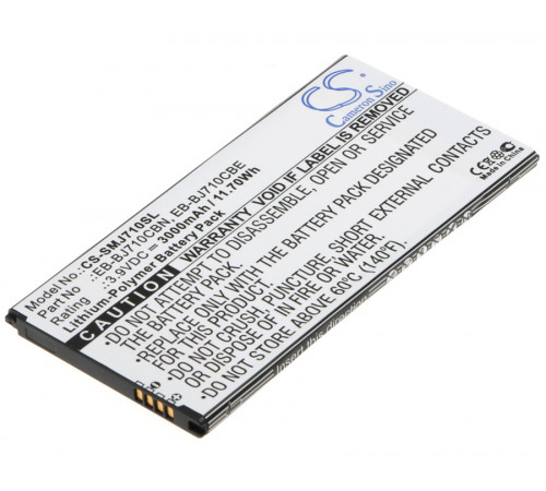 Аккумулятор CS-SMJ710SL EB-BJ710CBC для Samsung Galaxy J7 2016 (SM-J710F)  3.9V / 3000mAh / 11.70Wh