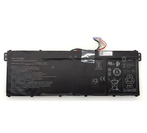 Аккумуляторная батарея для ноутбука Acer Aspire 5 A315-59 (AP19B5K) 11.55V 3550mAh