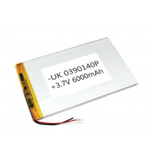 Аккумулятор Li-Pol (батарея) 3*90*140мм 2pin 3.7V/6000mAh