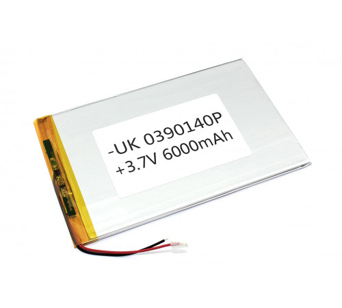 Аккумулятор Li-Pol (батарея) 3*90*140мм 2pin 3.7V/6000mAh