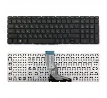 Клавиатура для ноутбука HP Pavilion 250 G6, 255 G6, 258 G6 Series. Плоский Enter. Черная, без топкейса. PN: 925008-001.