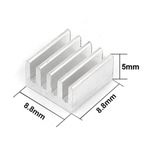 Аллюминиевый радиатор 8.8x8.8x5мм