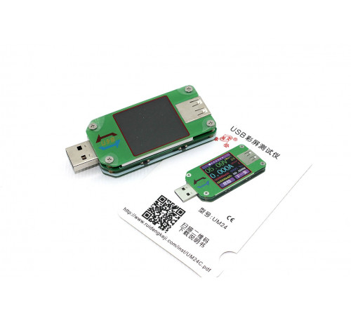 USB тестер UM24 с цветным экраном