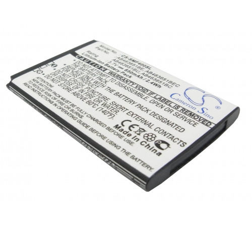 Аккумулятор CS-SMF400SL AB463651BU/AB463651BE для Samsung SGH-F400/SGH-F408/GT-M7500  3.7V / 650mAh