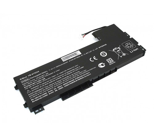 Аккумуляторная батарея для ноутбука HP ZBook 15 G3 (VV09-3S1P) 11,4V 5600mAh OEM черная