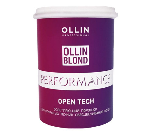 Ollin Осветляющий порошок для открытых техник обесцвечивания волос / Blond Performance Open Tech, 500 г