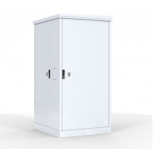 Шкаф уличный всепогодный напольный ЦМО ШТВ-2, IP65, 18U, 1245х1000х900 мм (ВхШхГ), дверь: сплошная, цвет: светло-серый ШТВ-2-18.10.9-43А3
