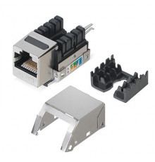 Cabeus KJ-RJ45-Cat.5e-SH-90 Вставка Keystone Jack RJ-45(8P8C), категория 5e, экранированная, заделка тип 110, белая