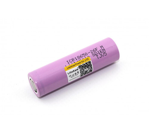 Аккумулятор типа 18650 Li-Ion LiitoKala Lii-26FM 2600mAh, 3.7V