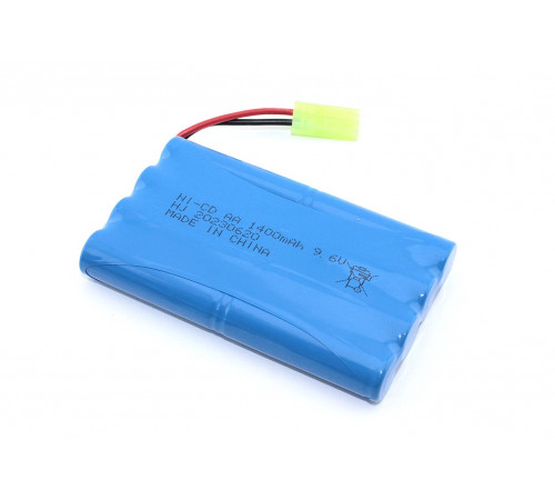 Аккумулятор Ni-Cd 9,6V 1400mAh AA Flatpack разъем Tamiya