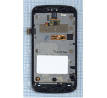 Дисплей для ZTE V889 черный с рамкой
