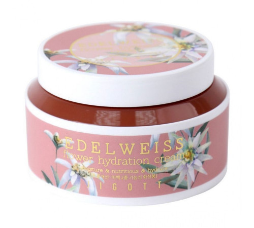 Jigott Увлажняющий крем для лица с экстрактом эдельвейса / Edelweiss Flower Hydration Cream, 100 мл