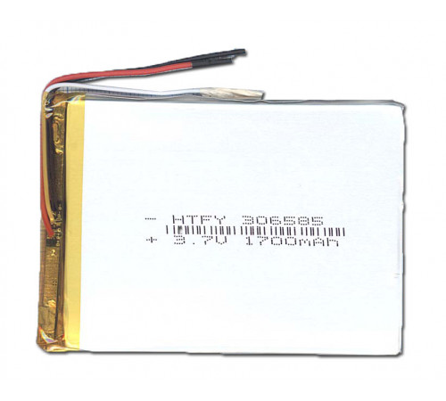 Аккумулятор Li-Pol (батарея) 3*65*85мм 3pin 3.7V/1700mAh