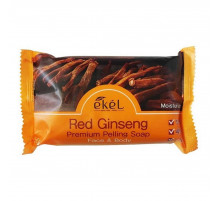 Ekel Мыло косметическое с экстрактом красного женьшеня / Peeling Soap Red Ginseng, 150 г