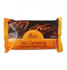 Ekel Мыло косметическое с экстрактом красного женьшеня / Peeling Soap Red Ginseng, 150 г