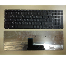 Клавиатура для ноутбука Toshiba Satellite L50-B, L50D-B, L55DT-B, S50-B, C50-B, C50D-B, C55-B черная, без рамки, большой Enter