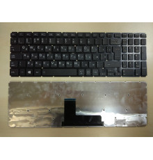 Клавиатура для ноутбука Toshiba Satellite L50-B, L50D-B, L55DT-B, S50-B, C50-B, C50D-B, C55-B черная, без рамки, большой Enter