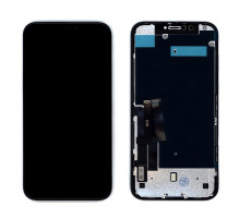 Дисплей для Apple iPhone XR в сборе с тачскрином и рамкой (AAA TFT) черный
