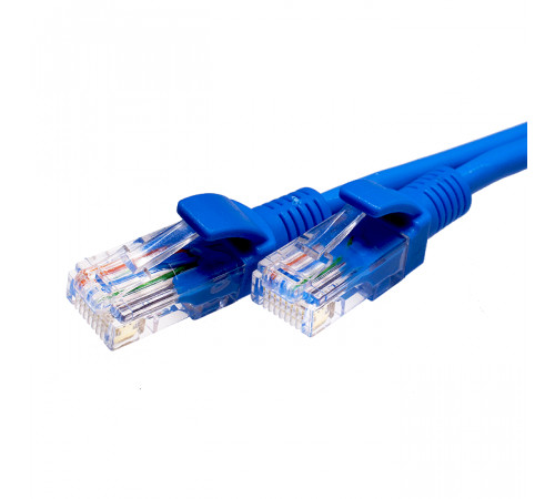 Патч-корд SUPRLAN U/UTP Cat.5e 4x2 26AWG (7x0.16mm) Cu LSZH синий 1м Патч-корд SUPRLAN U/UTP Cat.5e 4x2 26AWG (7x0.16mm) Cu LSZH синий 1м