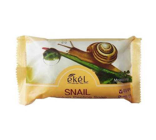 Ekel Мыло косметическое с муцином улитки / Peeling Soap Snail, 150 г