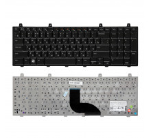Клавиатура для ноутбука Dell Studio 1745, 1747, 1749 Series. Плоский Enter. Черная, без рамки. PN: V104025EK1, AEGM7700010.