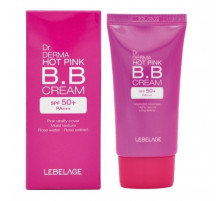 Lebelage BB-крем увлажняющий с экстрактом розы / Dr. Derma Hot Pink BB Cream Spf 50+ Pa+++, 30 мл