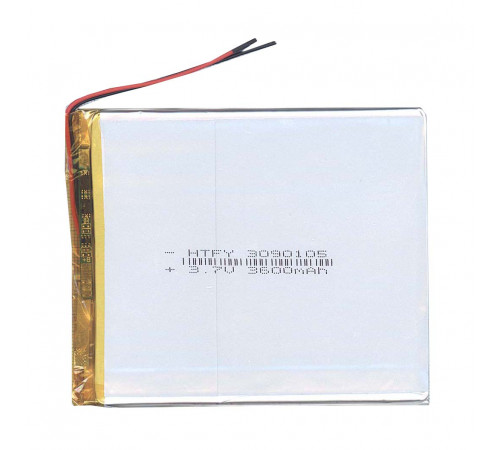 Аккумулятор Li-Pol (батарея) 3*90*105мм 2pin 3.7V/3600mAh