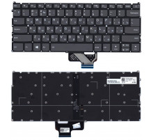 Клавиатура для ноутбука Lenovo IdeaPad 720S-13 черная с подсветкой