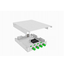 Кросс оптический, настенный,  4 ST/APC адаптера, одномодовый, TopLAN, укомплектованный