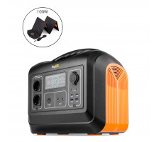 Портативная солнечная электростанция TopON TOP-X1800 LFP 1800 Вт, 2 розетки 220 В, авторозетка, 2 DC + складная солнечная панель 100 Вт TOP-SLR100