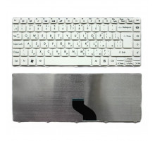Клавиатура для ноутбука Packard Bell NM49, NM85, NM86, NM87, NM98 / Gateway NV49C белая