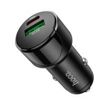 Автомобильная зарядка HOCO Z42, PD20, QC3.0, USB, Type-C, черный