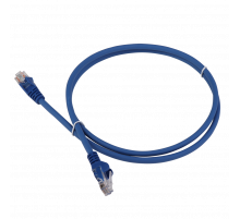 Патч-корд RJ45 - RJ45, 4 пары, UTP, категория 5е, 5 м, синий, LSZH, LANMASTER LAN-PC45/U5E-5.0-BL