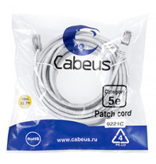 Cabeus PC-FTP-RJ45-Cat.5e-20m Патч-корд F/UTP, категория 5е, 2xRJ45/8p8c, экранированный, серый, PVC, 20м PC-FTP-RJ45-Cat.5e-20m