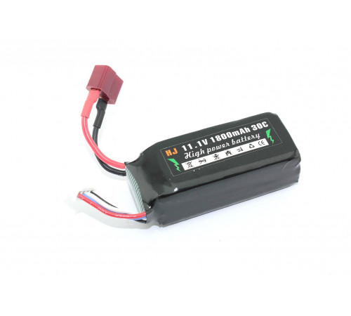 Аккумулятор Li-Pol 11.1v 802555 1800mah разъем T-plug