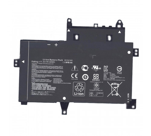 Аккумуляторная батарея для ноутбука Asus TP500LN (B31N1345) 11,4V 48Wh черная