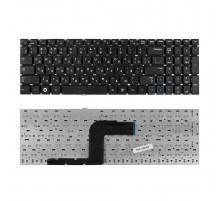 Клавиатура для ноутбука Samsung RC508, RC510, RV509 Series. Плоский Enter. Черная, без рамки. PN: BA59-02941D.