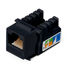 Cabeus KJ-RJ45-Cat.5e-90-BK Вставка Keystone Jack RJ-45, категория 5e, заделка тип 110, черная